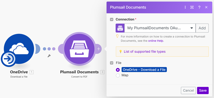 Convert to PDF Example
