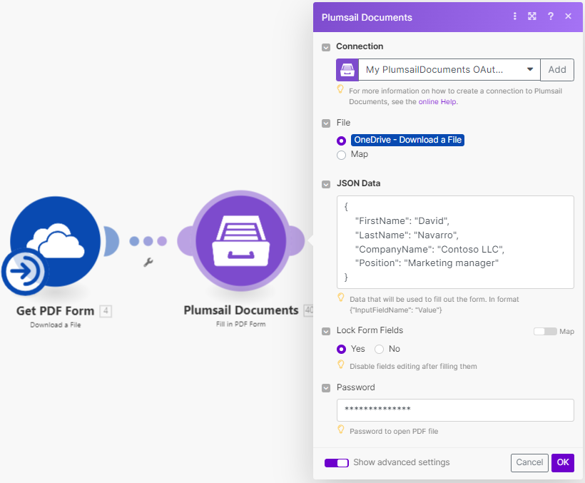 Fill in PDF Form Example