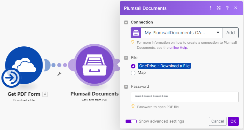 Get Form from PDF Example