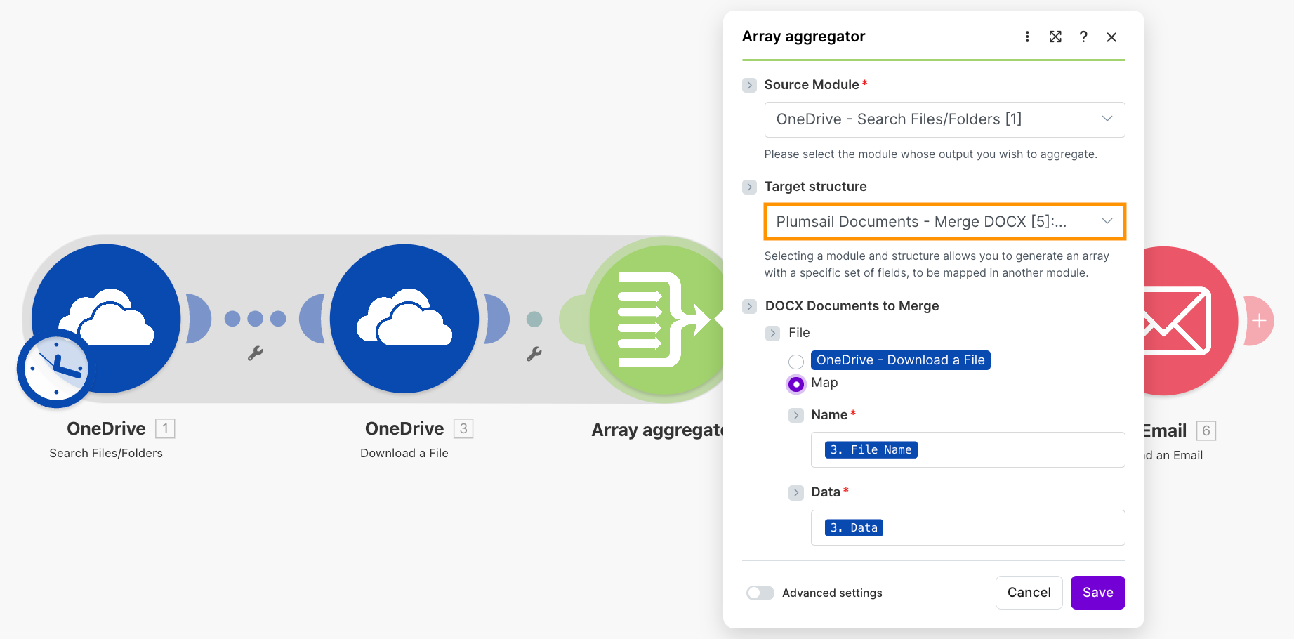 Merge DOCX Example