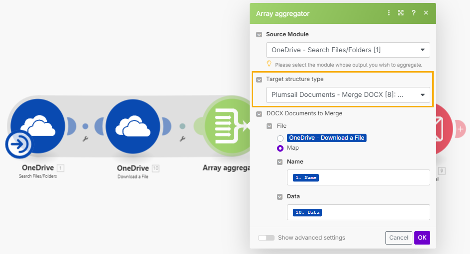 Merge DOCX Example