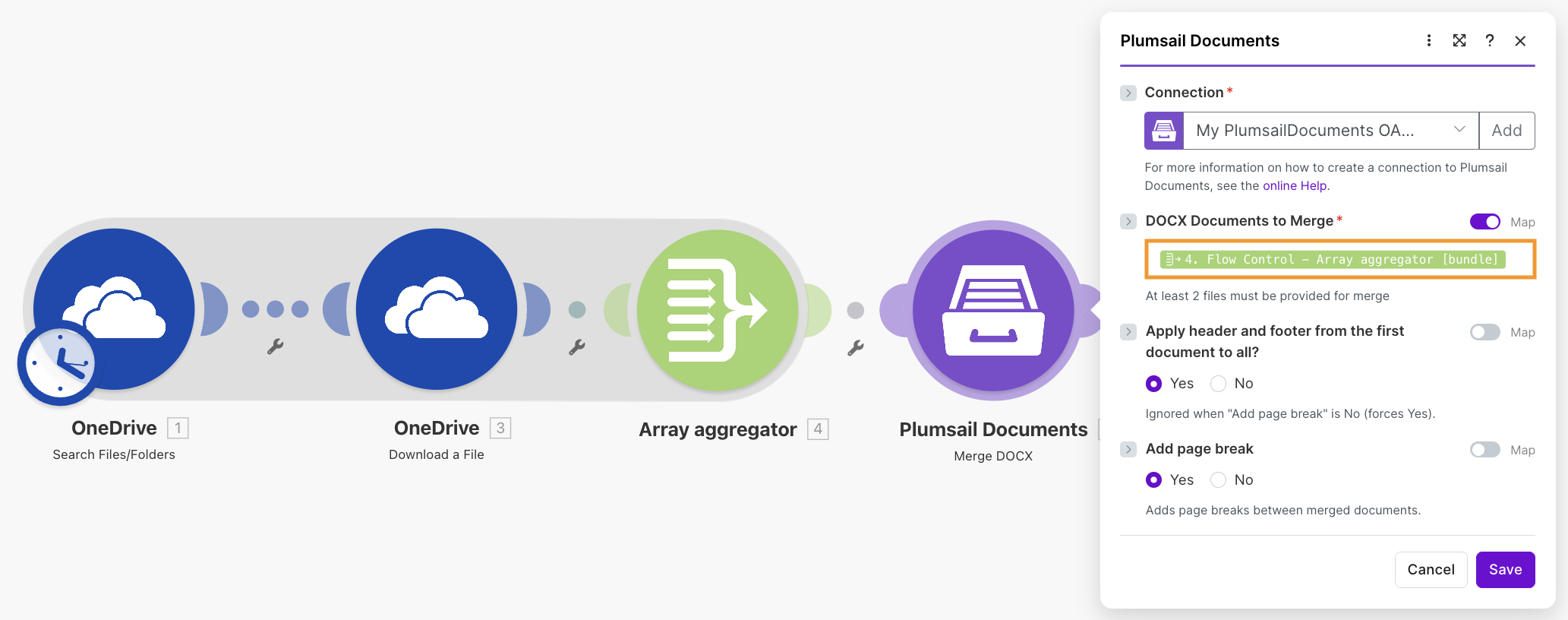 Merge DOCX Example
