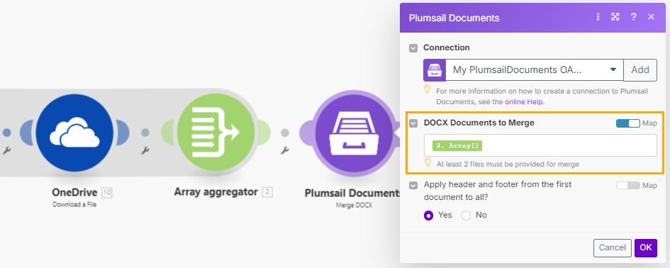 Merge DOCX Example