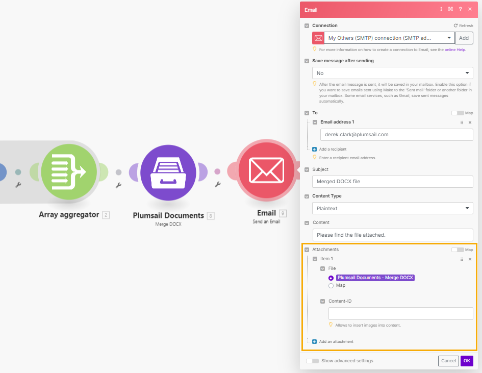 Merge DOCX Example