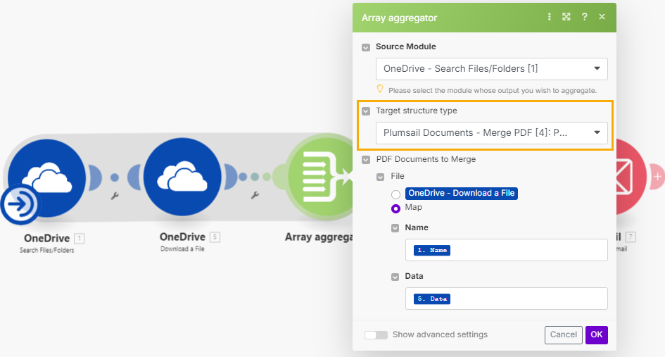 Merge PDF Example