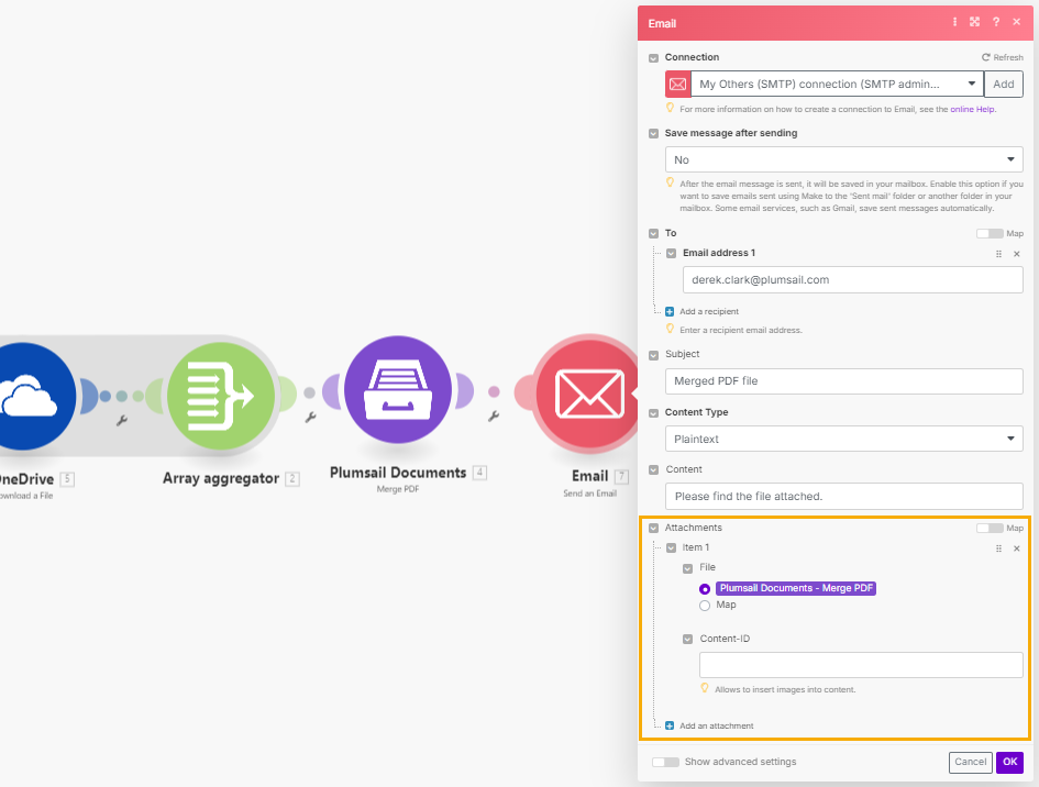 Merge PDF Example