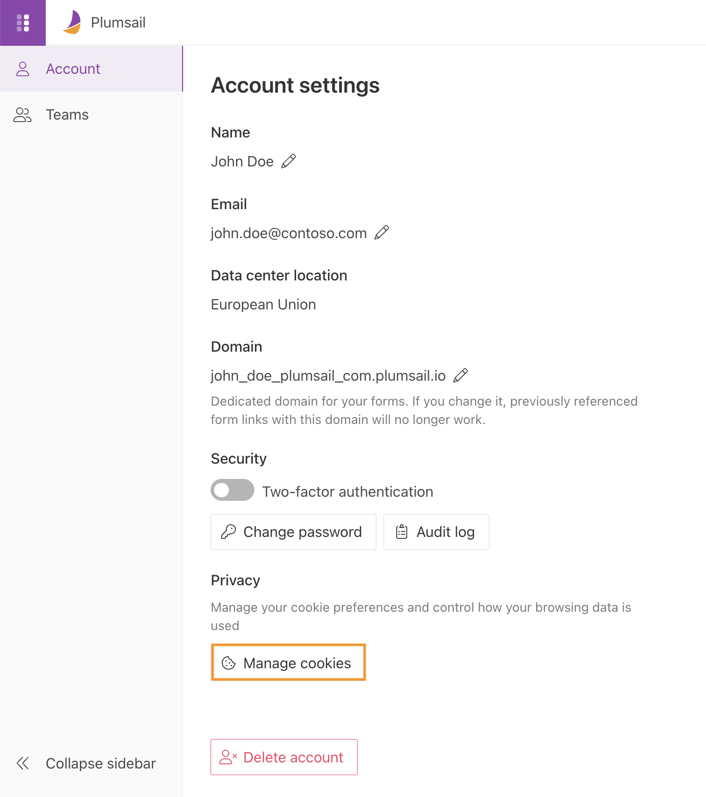 Manage cookie preferences