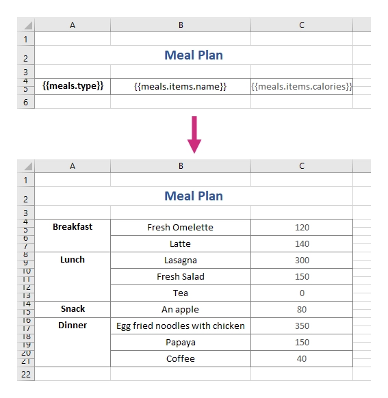 Named range selection