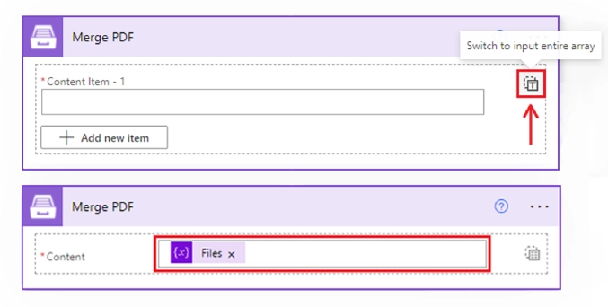 Merge PDF Example