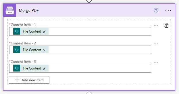 Merge PDF Example