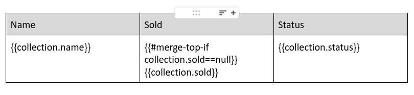 DOCX template using {{#merge-top-if condition}} object function