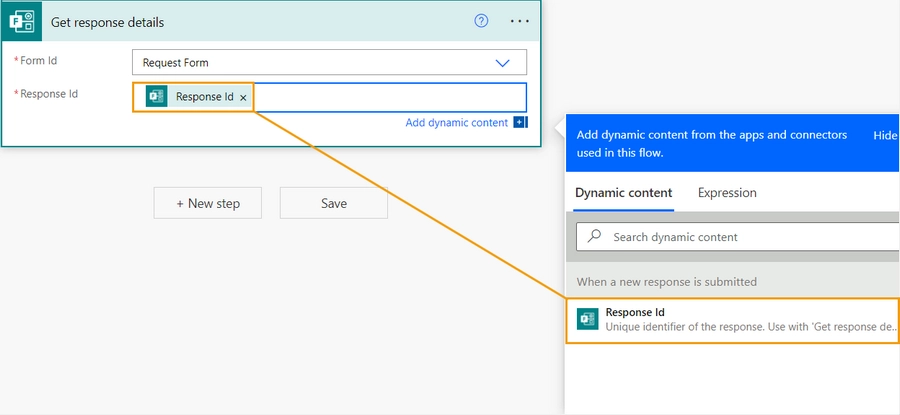 Get response details