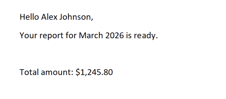 Result with tokens in Modern engine