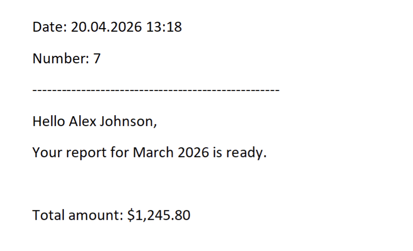 Result with system tokens in Modern engine