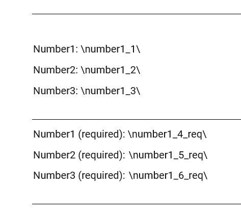 Number tag