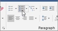 Numbering button
