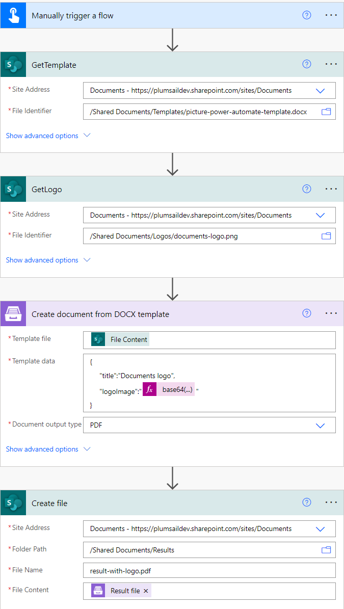 Power Automate flow