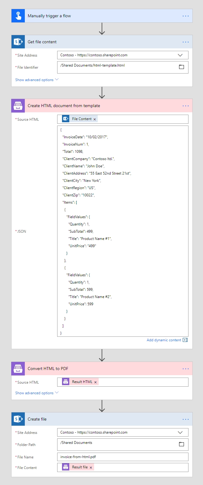 Result text file