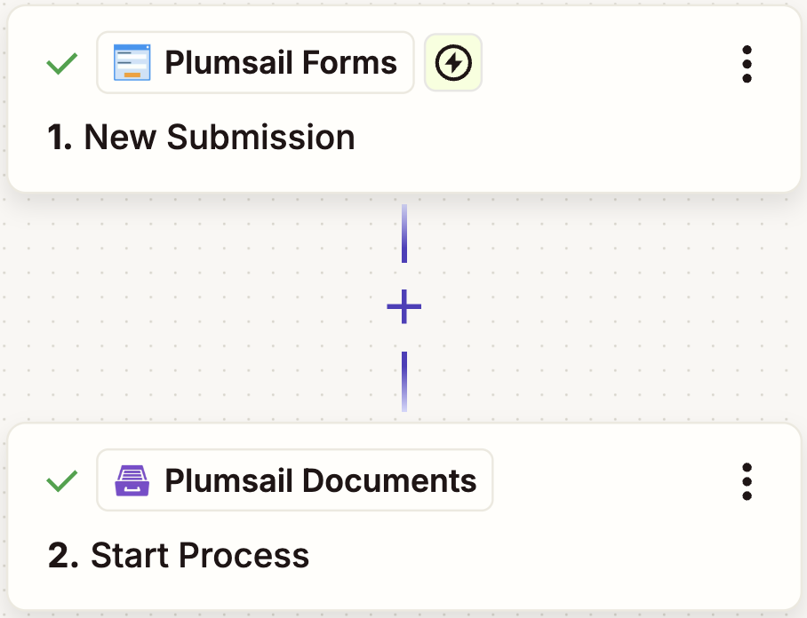 xlsx to pdf from Plumsail Forms Zap