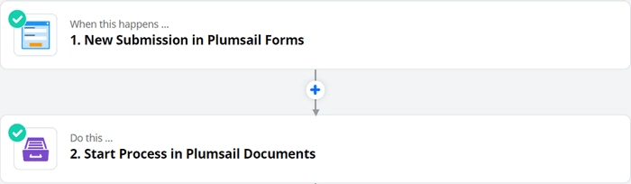 xlsx to pdf from Plumsail Forms Zap