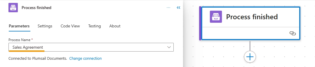 triggers when a process is finished