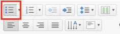 Bullets button
