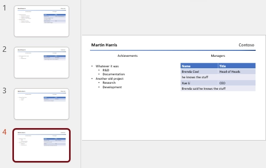 Loops and nesting result