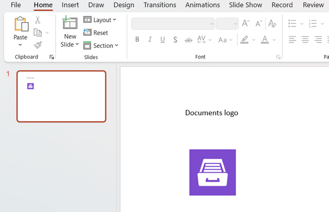 Insert picture in PPTX