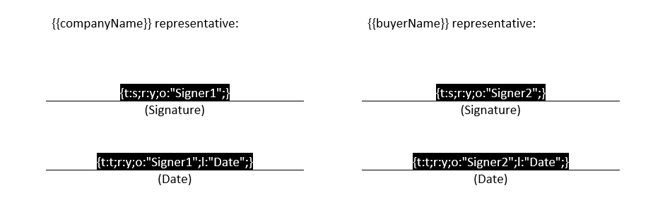 signNow signature tags