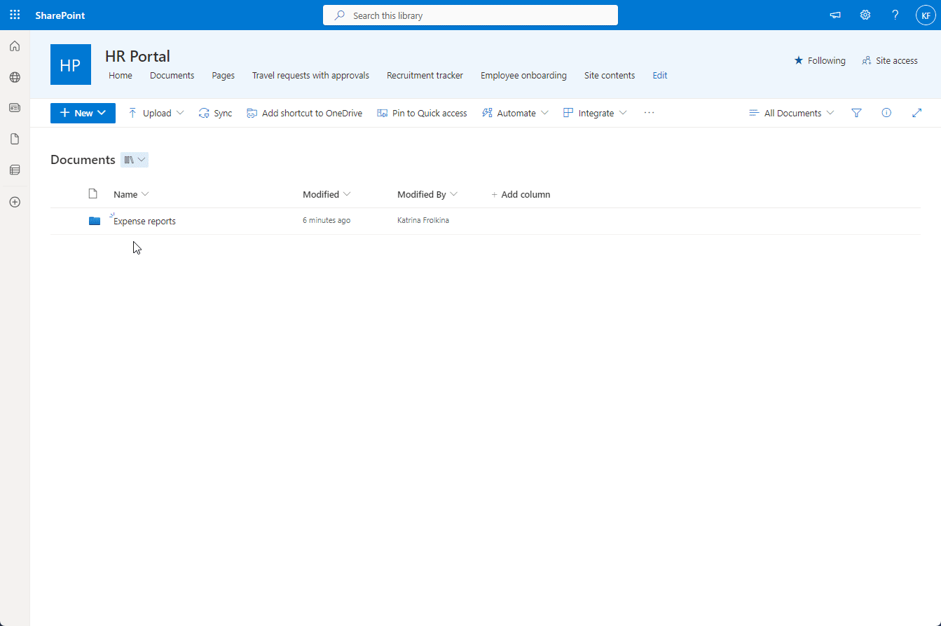 Merged PDF file saved in SharePoint