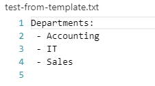 Result text file