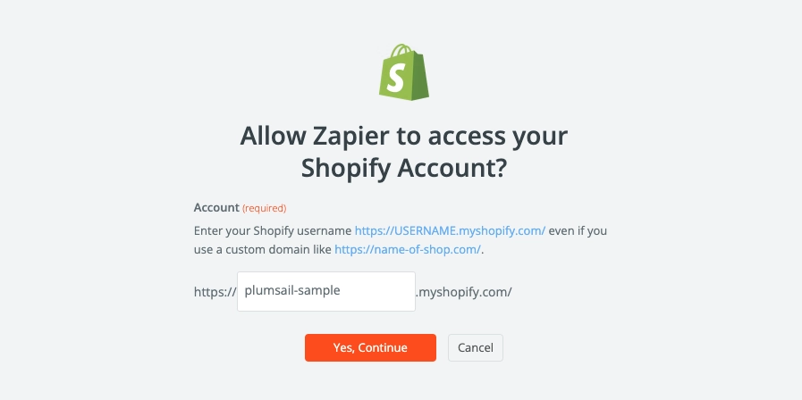 Connect your Shopify account