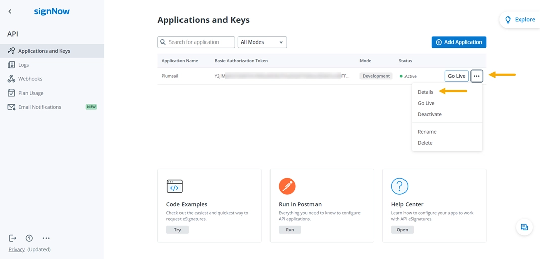 connect to signNow account
