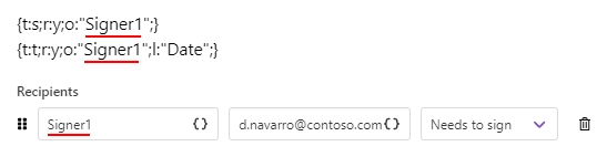 signNow text tag example