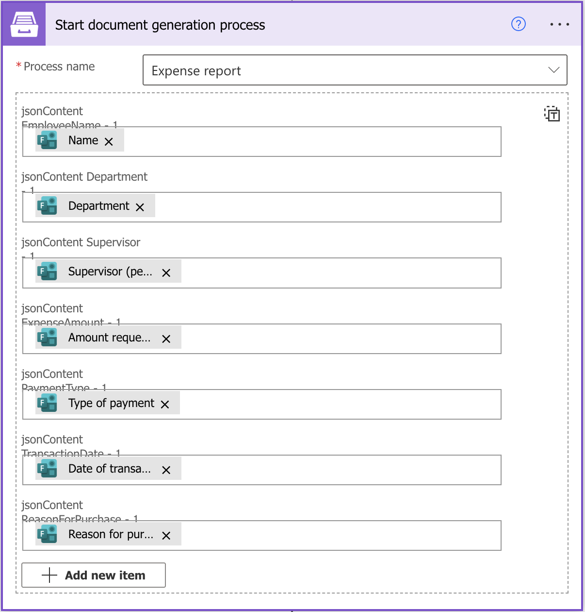 Start Document Generation Process