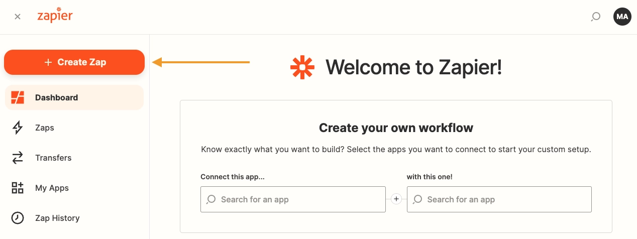 Create a Zap