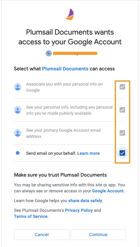 Delicery settings in Plumsail Documents