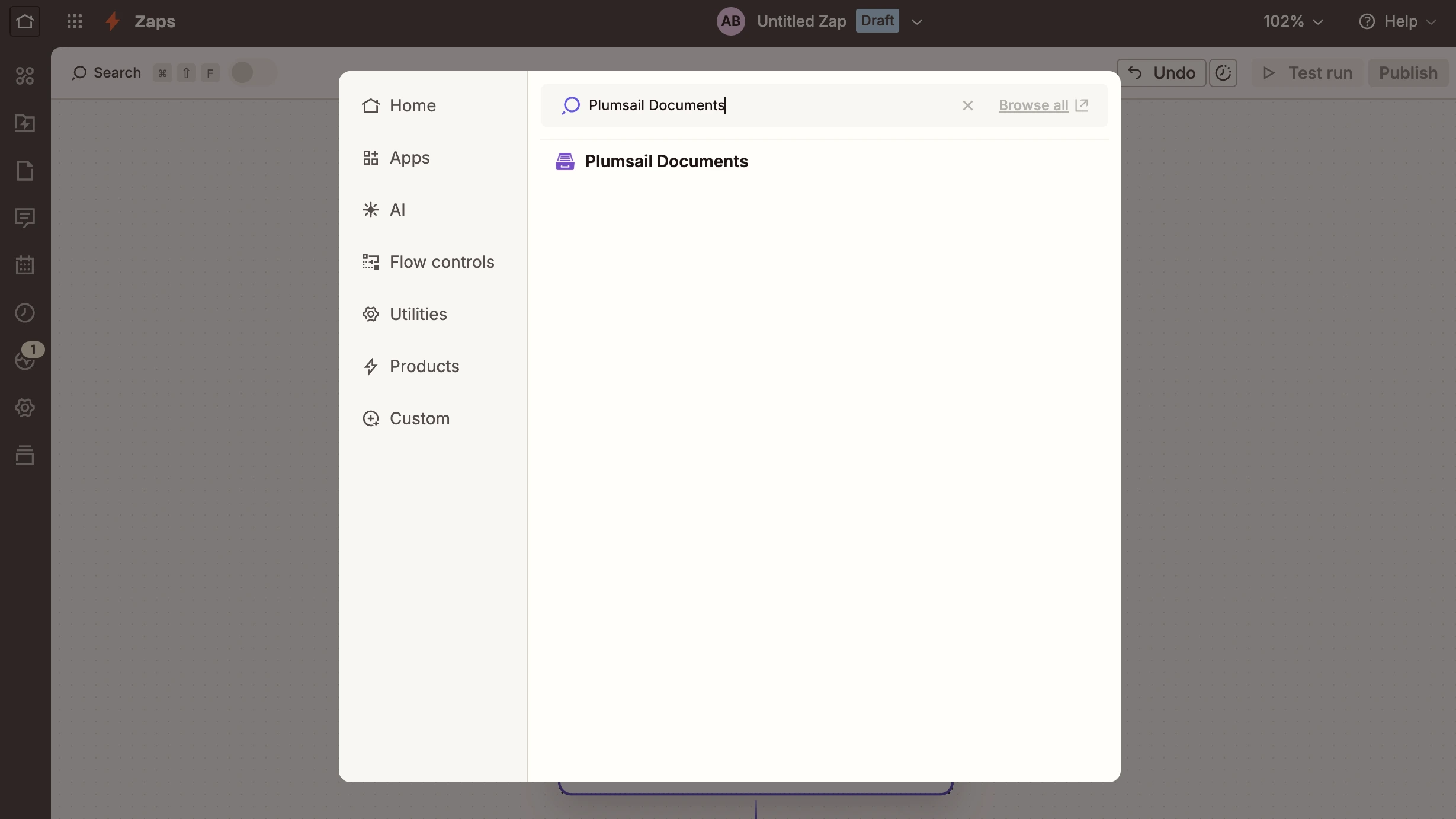 Find Plumsail Documents action