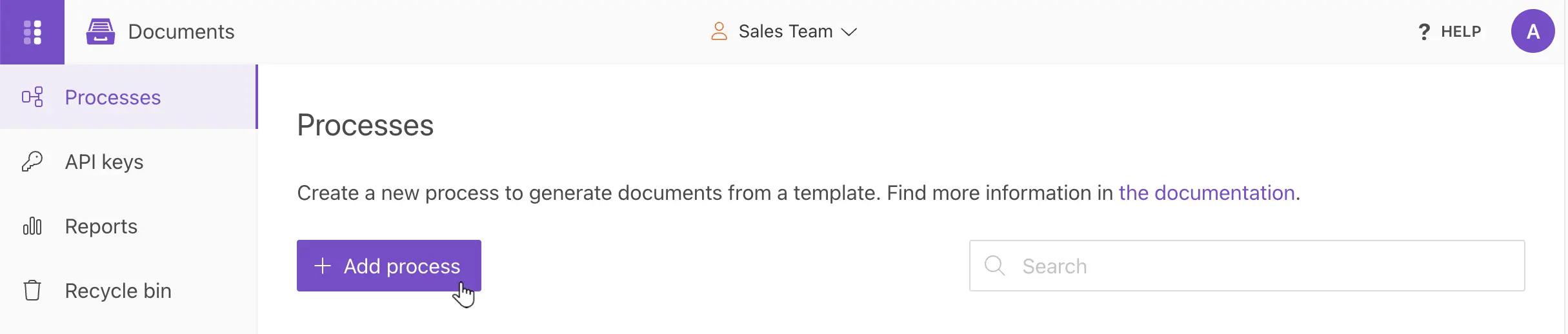 Start process in Plumsail Documents.