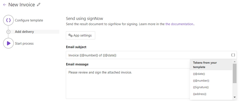 fill in the email subject and body
