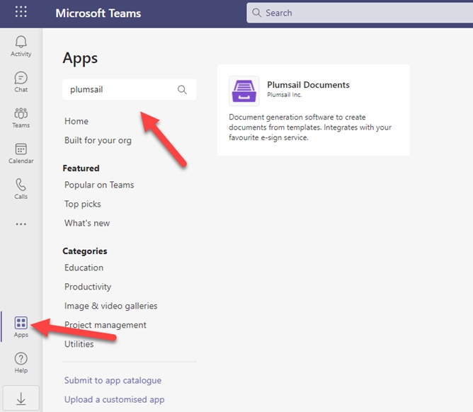 Teams add documents