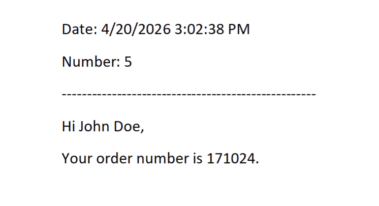 Classic result with system tokens