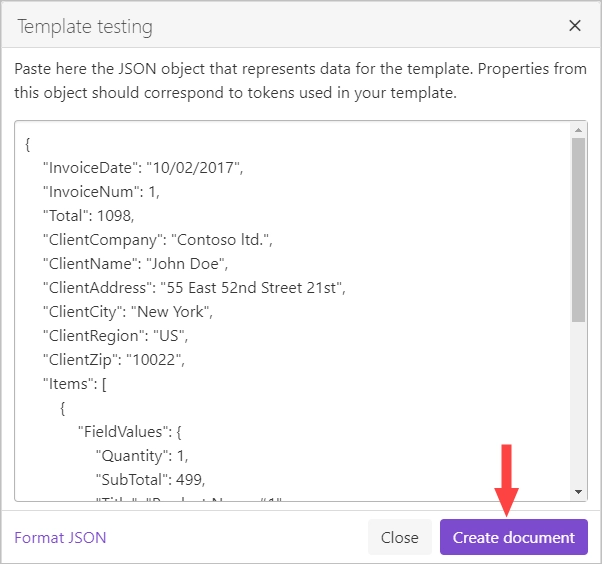 create pdf files from html template