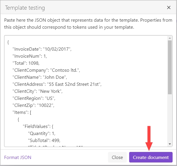 create html from a template