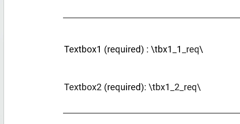 Textbox tag