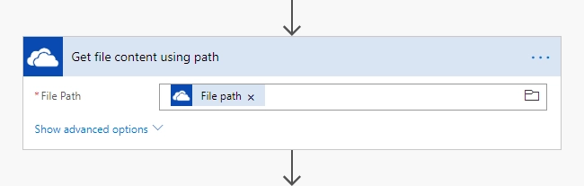 OneDrive  —  Get file content using path