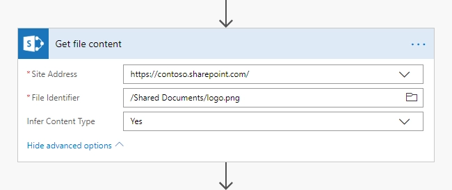 SharePoint  —  Get file content