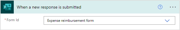 When a response is submitted trigger from Microsoft Forms