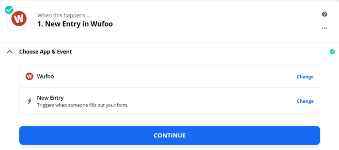 assign wufoo trigger