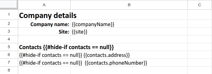 Clear single cell template